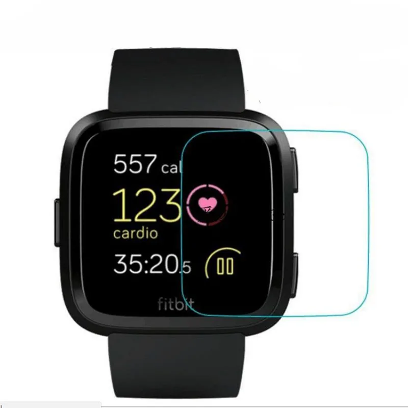 

Закаленное Стекло Защитная пленка для Fitbit Versa / Versa Lite спортивные Смарт-часы закаленное полная защитная крышка для экрана