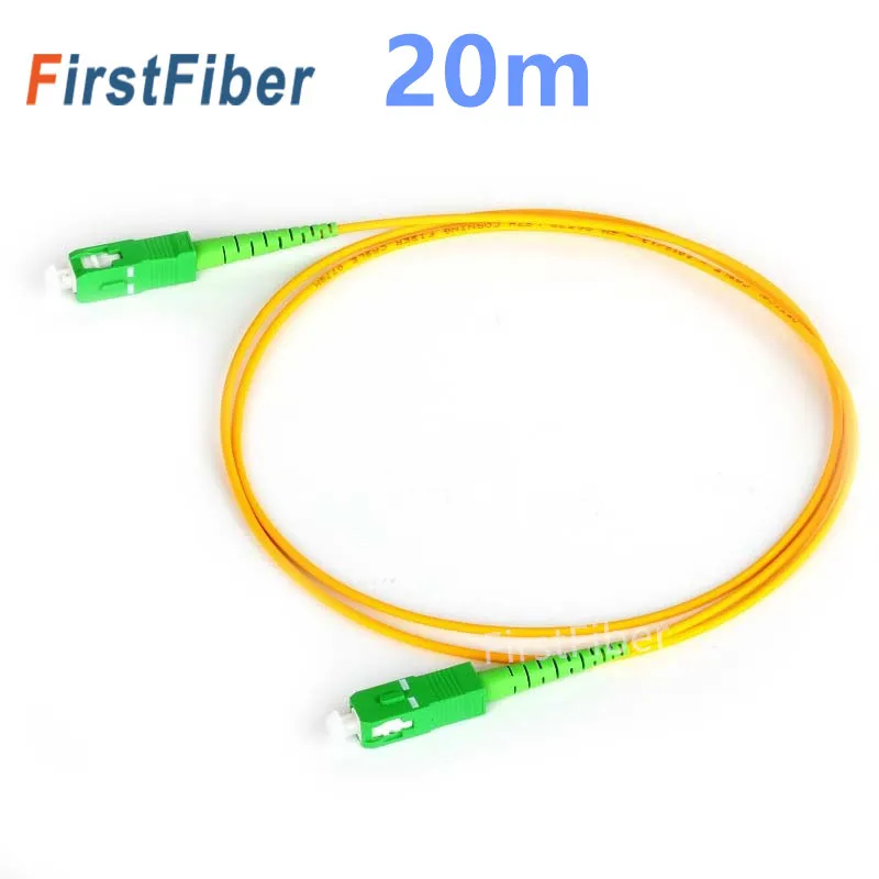 Волоконный соединительный кабель FirstFiber 20 м SC APC К G657A перемычка Соединительный