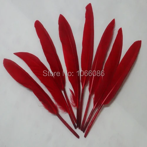

Hot Sale! 1000pcs/lot 10-12cm Dark Red Dyed Loose Goose Feathers DIY duck feather Free shipping