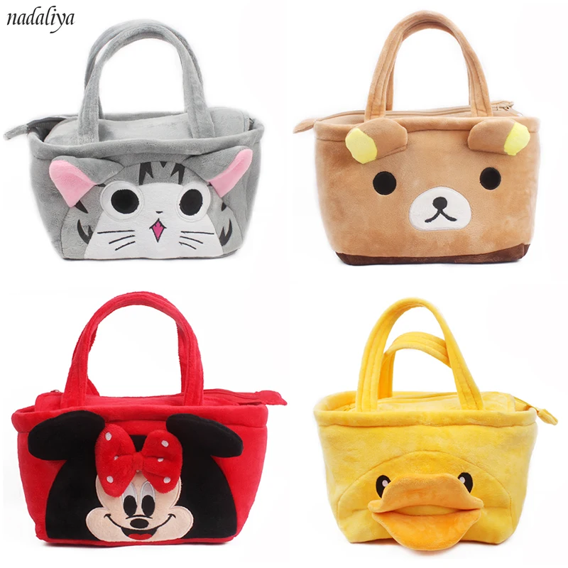 Плюшевая сумка для завтрака коробка Микки и Минни портативные Изолированные