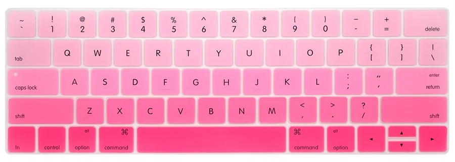Gradient Pink Градиент силиконовая клавиатура кожного покрова для нового MacBook Pro 13 15 дюймов с сенсорной панелью- выпуск A1706 A1707 A1989 A1990 - Цвет: Gradient Pink