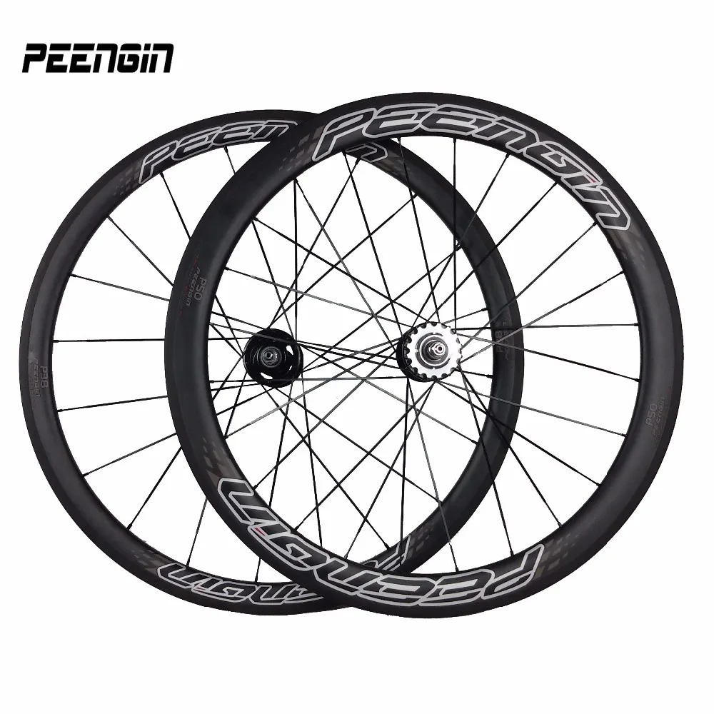 Велосипедные колеса fixie 700C 38 мм фронтальные 50 задние смешанные клинчерные углеродные фиксированные