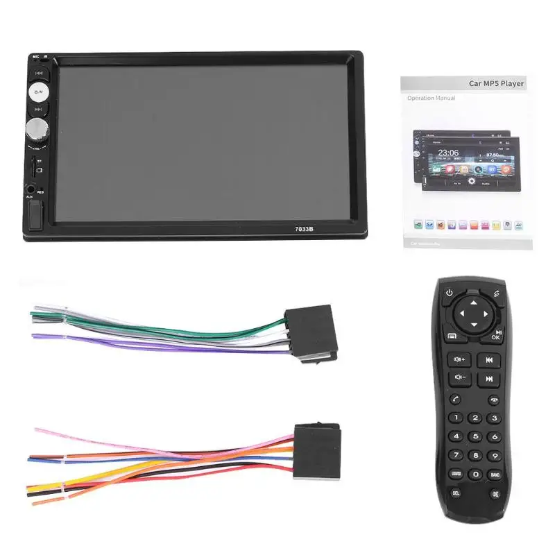 7033DR 7in 2Din автомобильный стерео MP5-плеер FM-радио Bluetooth USB AUX головное устройство |