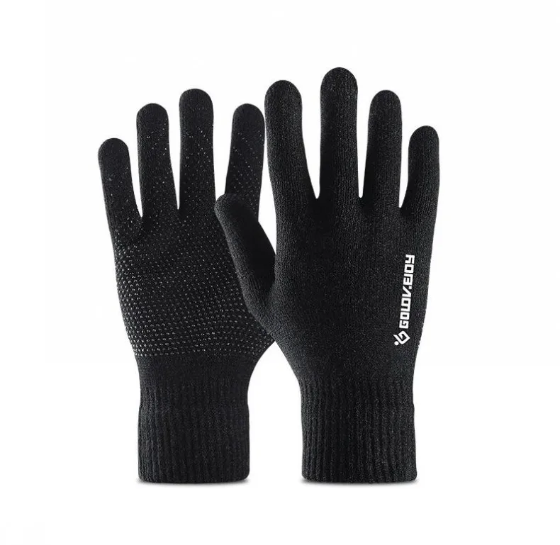 Men Knitted Gloves Touch Screen High Quality Male Thicken Warm Gloves Winter Autumn Men Mitten Men Winter Business Knitted Glove