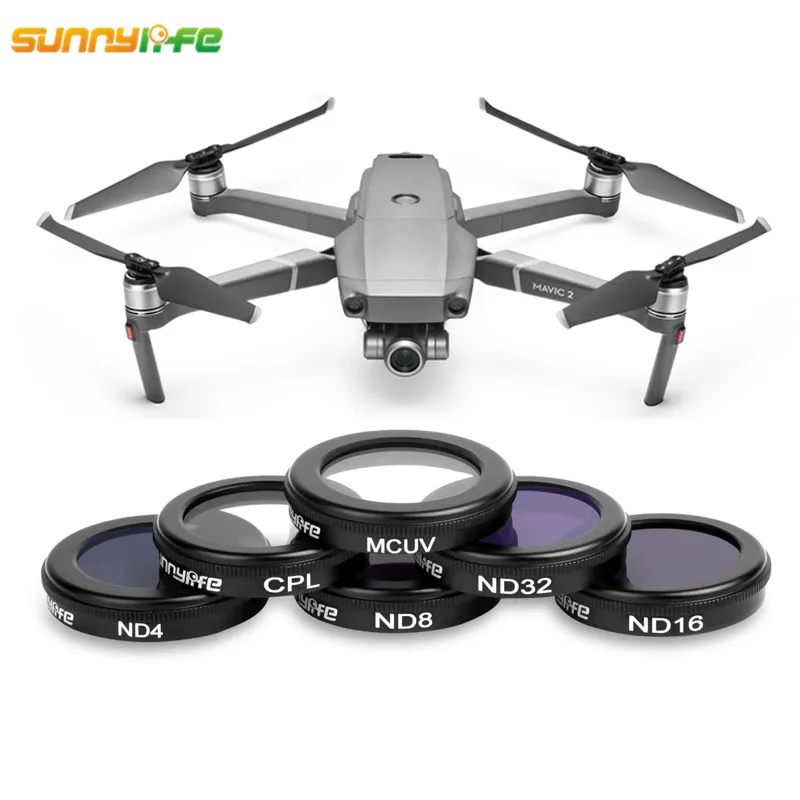 Sunnylife DJI Мавик 2 аксессуары Mavic Drone камера 4k объектив фильтр MC UV CPL ND4 ND8 ND16 ND32 для Pro