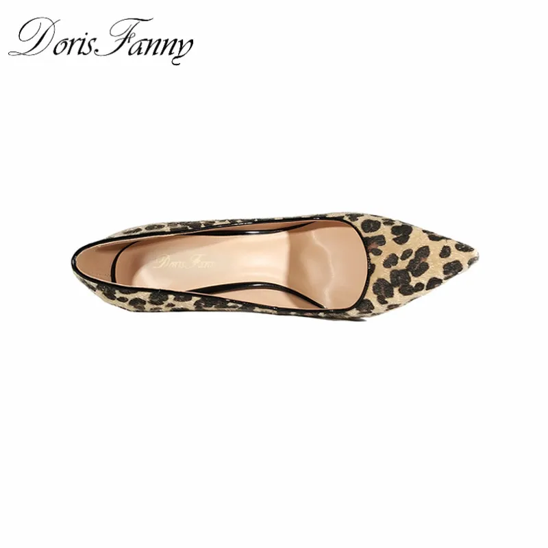 DorisFanny/из искусственной кожи Дизайнерская обувь для женщин леопардовая расцветка