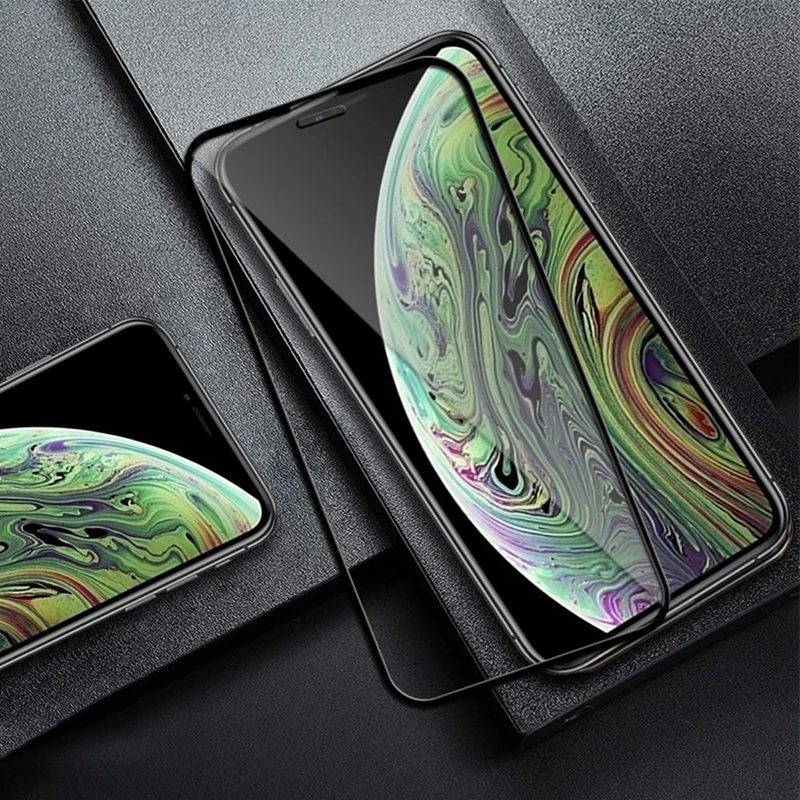 9D полное покрытие стекло для iphone 7 защитная пленка для экрана для iphone 8 X XR XS Max закаленное стекло на iphone 6 6S 7 8 Plus XR стекло