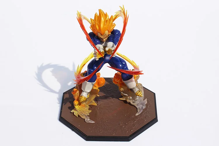 in opp bag Аниме Dragon Ball Z Супер Saiyan Вегета Битва состояние Final Flash ПВХ фигурка Коллекционная модель игрушки 15 см - Цвет: in opp bag