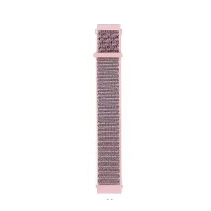 Pink Sand 22 мм 20 мм нейлоновый ремешок для samsung Galaxy Watch 46 мм 42 мм Active 2 gear S3 классический ремешок для huami amazfit bip huawei gt 2 полосы - Цвет ремешка: Pink Sand