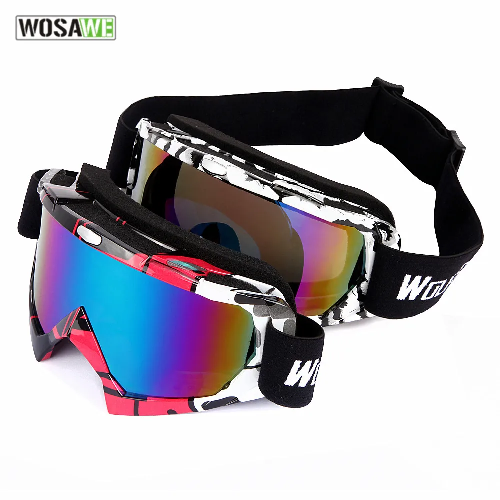 

WOSAWE men women motocross glasses Goggles motorcycle goggles skiing skating snowboard glasses motorcycles eyewear