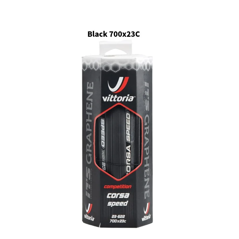 Black 700x23C Vittoria Corsa speed G+ бескамерные 700C* 23C-25C(320TPI) шины для шоссейного велосипеда clincher, шины для велосипеда, подходят 700C chincher rim - Цвет: Black 700x23C