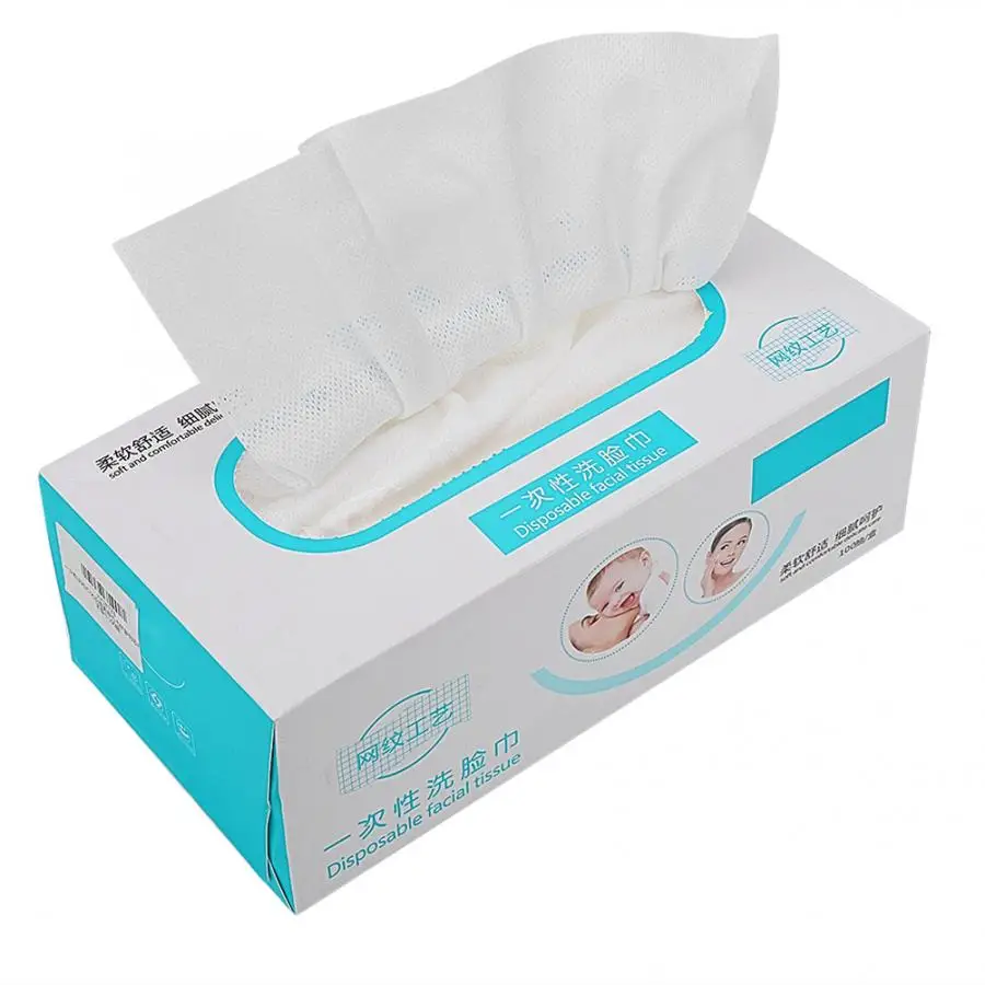 Салфетки для лица 100 шт. одноразовые мягкий уход за кожей Полотенца нетканый