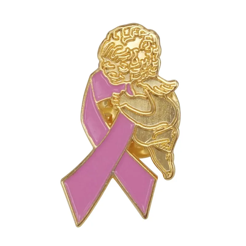 

Breast Cancer Awareness Peace Dove Nurse Hat Angel Pink Ribbon Lapel Pins