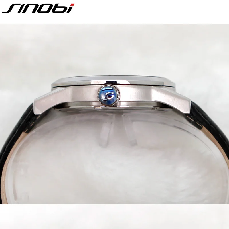 SINOBI выполните Календари Пояса из натуральной кожи ремень Для мужчин Часы