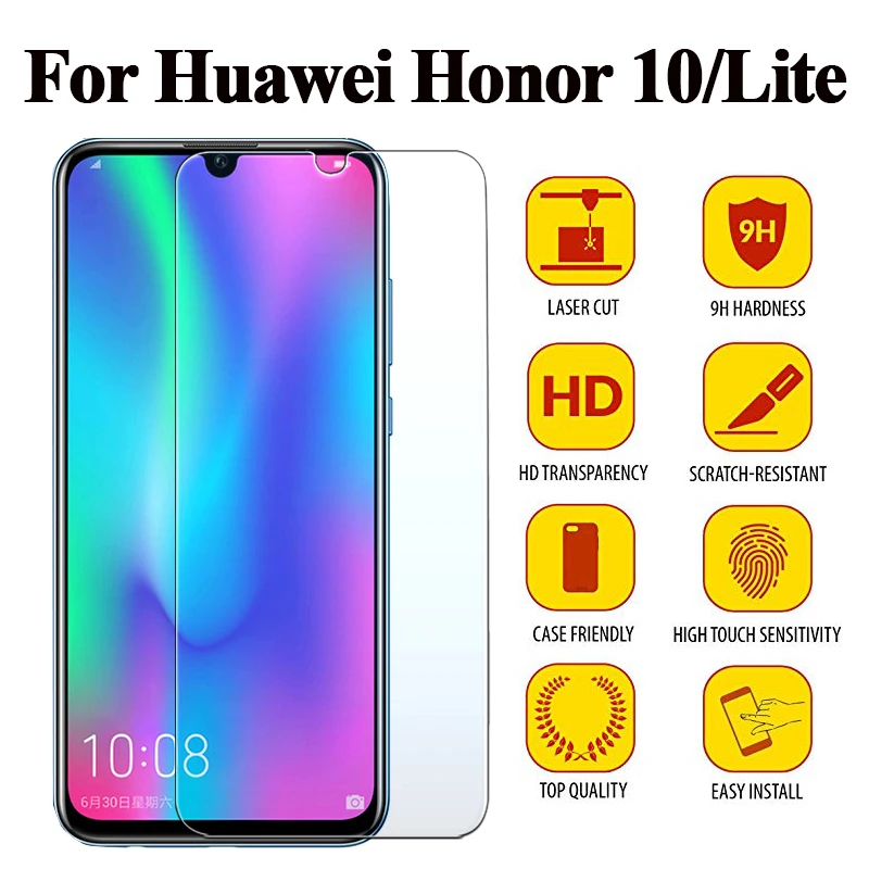 Защитное стекло honor 10 для Huawei lite Защитная пленка экрана из закаленного стекла hauwei
