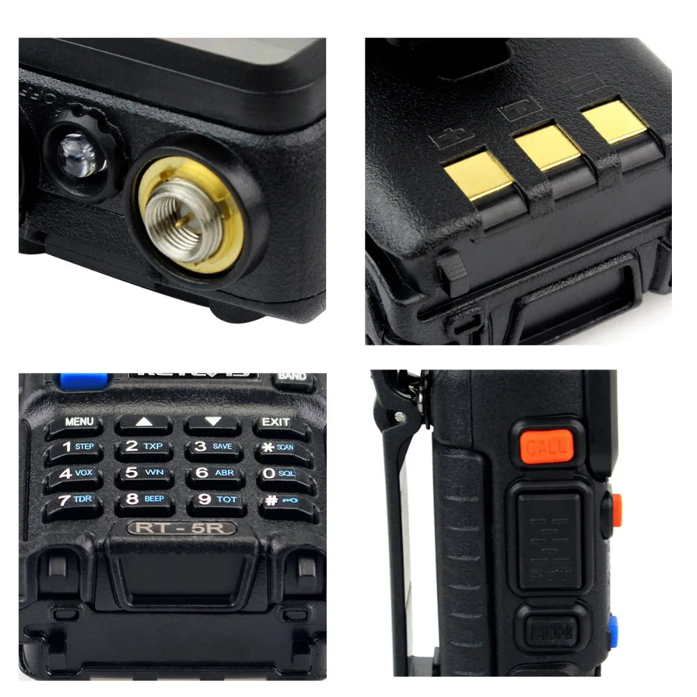 2 шт. RETEVIS RT5R портативная рация 5 Вт VHF UHF Двухдиапазонная двухсторонняя радиосвязь радиостанции VOX FM трансивер Рации