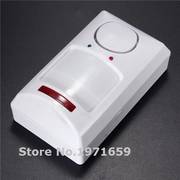 Лучшая цена Портативный ИК беспроводной детектор движения + 2 пульта