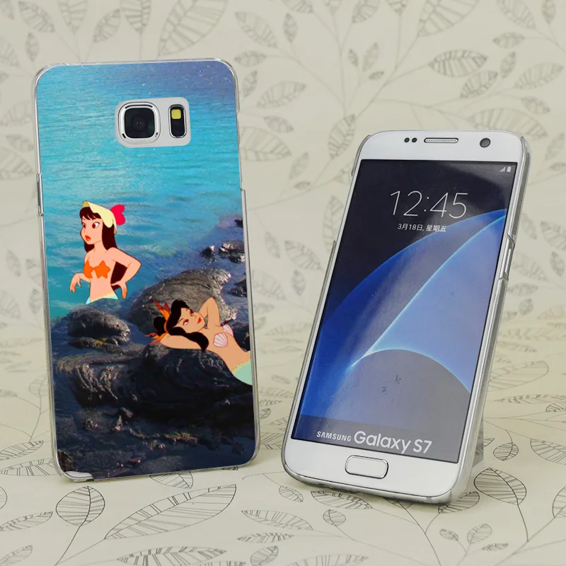 C0947 Peter Pan S Mermaid Lago Transparent Hard PC Case Cover For Samsung Galaxy 3 4 5 6 7 Mini Edge Plus Note 9 |
