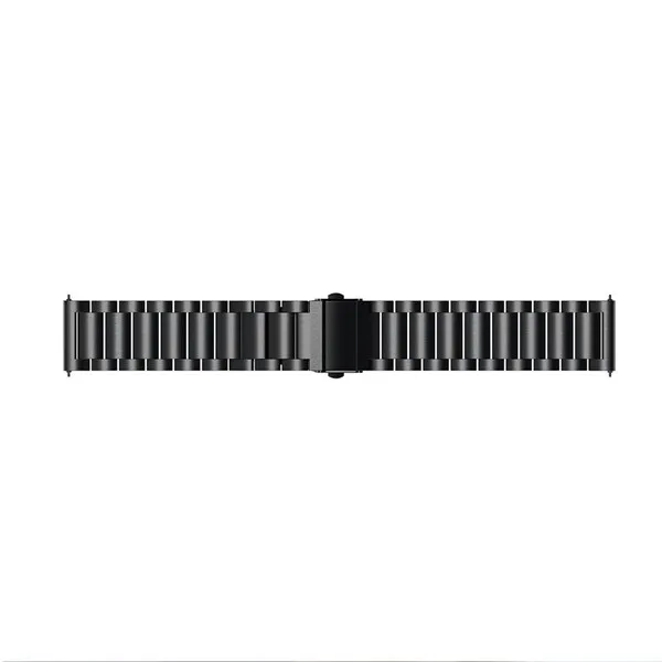 Ремешок для Garmin Forerunner 245 645 Vivoactive 3 музыкальный ремешок из нержавеющей стали сменный ремешок 20 мм металлический браслет Correa - Цвет: Черный