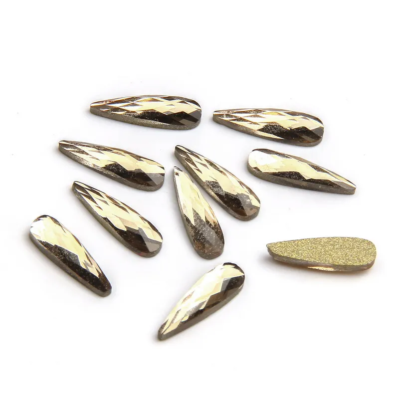 Elessical 10 шт. голографическая k9 кристалл Стекло 3D капли воды Rhinestone Маникюр