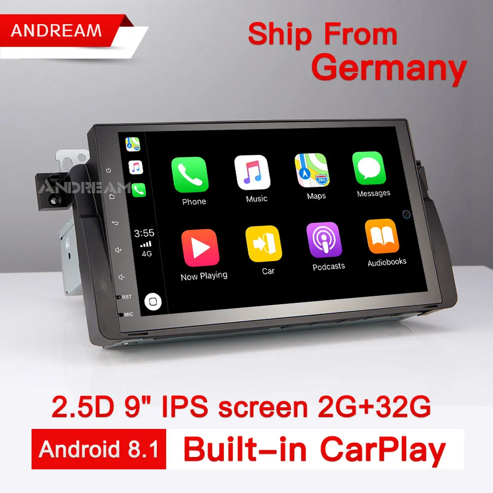 Восьмиядерный 2G/32G bulit-в CarPlay Android 8 1 игрок автомобиля стерео радио ips Экран gps