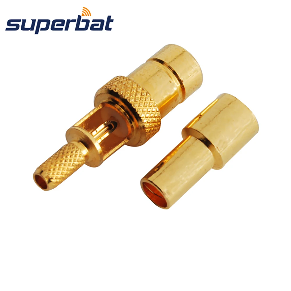 Superbat 75 Ом SMB Штекер прямой обжимной соединитель для кабеля RG179 RG316 RG174|Кабели связи|