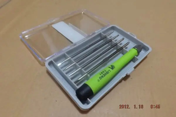 

wholesale/retail alloy steel 5 in 1 one set 1.5 2.0 2.5 3.0 sloted phillips screwdriver mobile phone repair tool NO.7391B