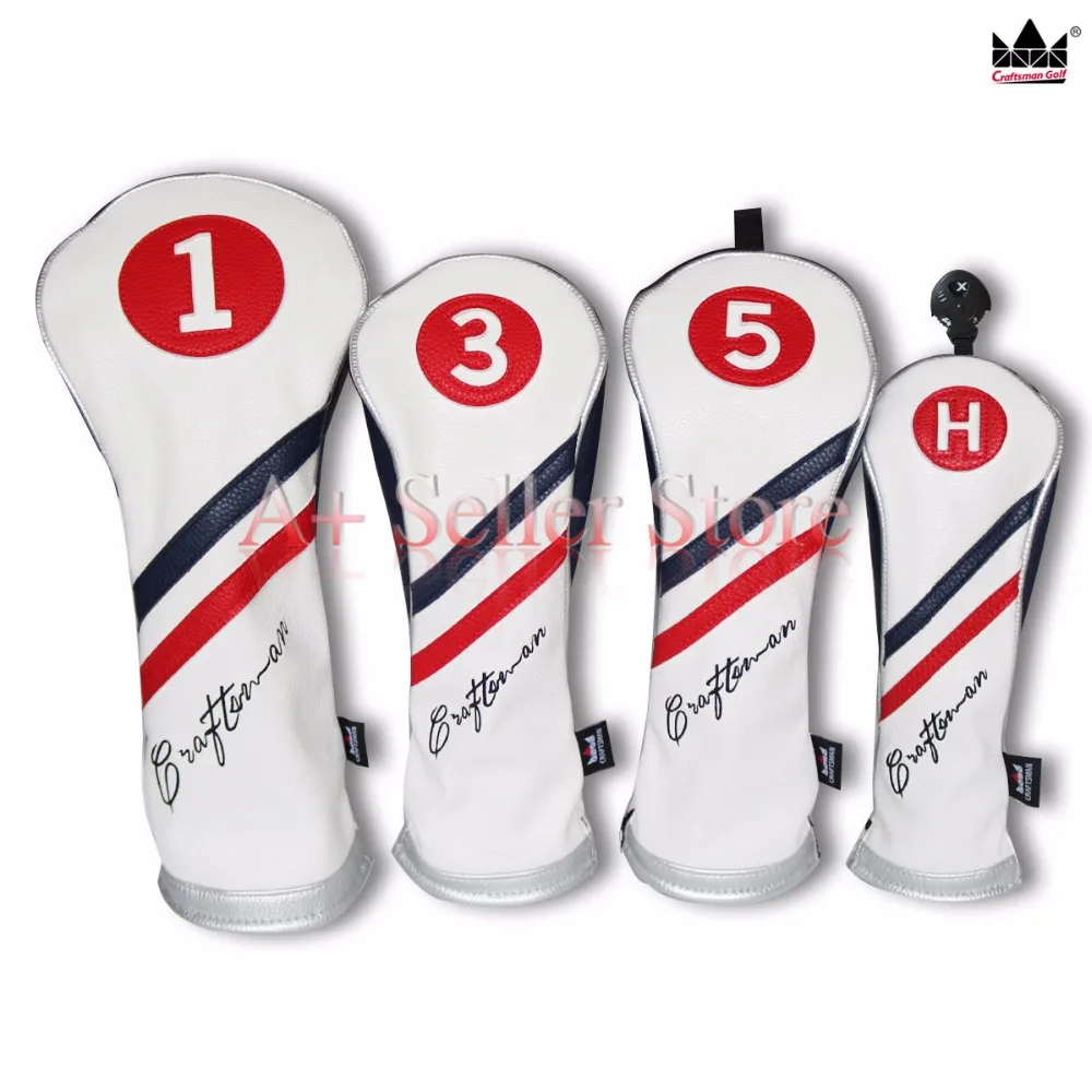 Craftsman Golf 3 шт. белый синий красный Гибридный чехол для головы водителя Odyssey Callaway