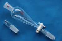 125 ml lab glass separatory funnel with glass stopper ptfe stopcock joint 2440