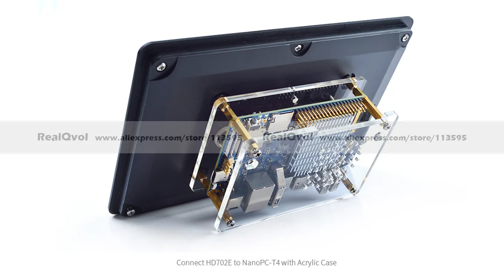 FriendlyARM 7 дюймов eDP ЖК-дисплей Дисплей с Кепки-Touch HD702E Разрешение 800x1280 Поддержка высокого разрешения Android lubuntu NanoPC-T4