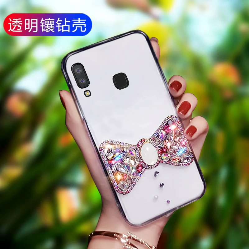 Ультра тонкий прозрачный для samsung A9 star чехол телефона Роскошные заключенная с