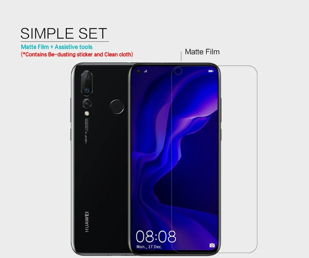 2 шт./лот Huawei Nova 4 защитная пленка для экрана NILLKIN матовая или суперпрозрачная