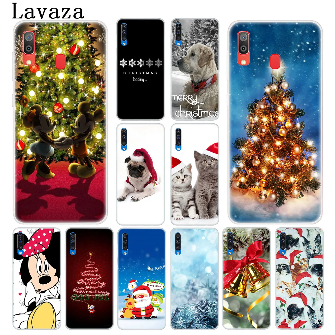 Твердый чехол для телефона Lavaza Merry Christmas happy New Year DOG Samsung Galaxy A20E M40 M30 M20 M10 A10 A20 A30 A40 A50