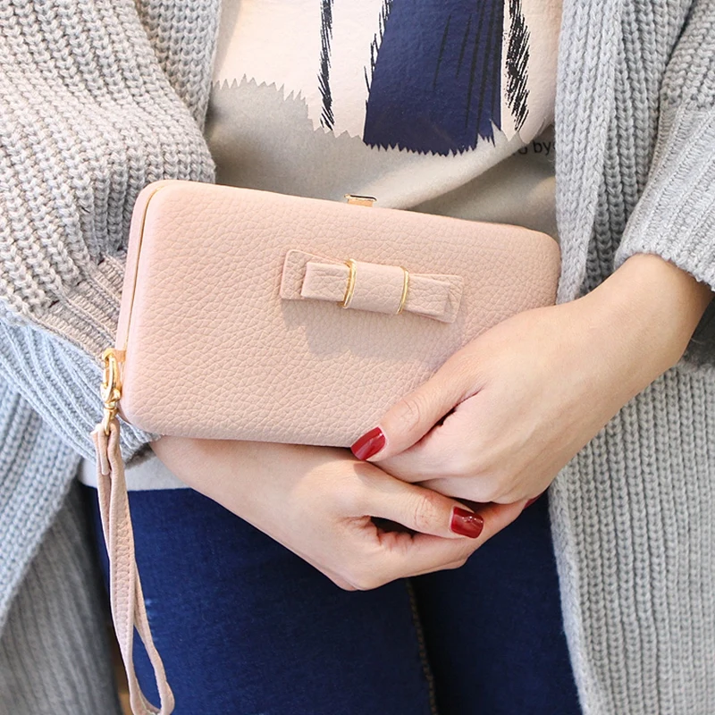 Новый Лук-кошелек кошелек для женщин известный бренд держатель карт карман