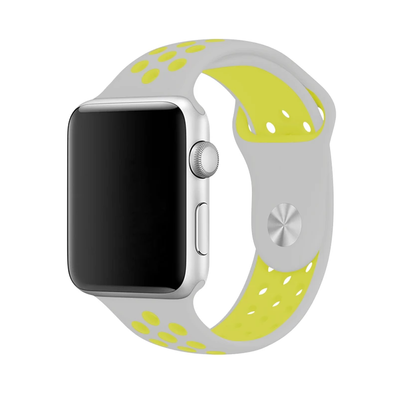Розовый/белый спортивный ремешок Nike 40 мм для Apple Watch Series 4 44 мм силиконовый браслет 38 мм 42 мм для девочек и женщин