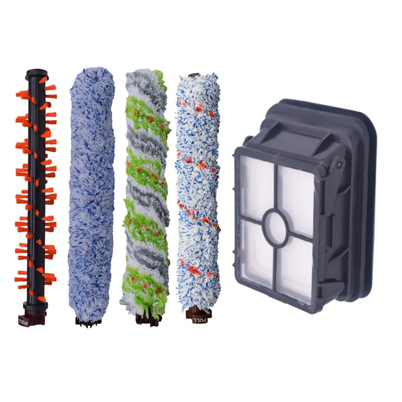 kit-3 HEPA ролик для фильтра щетка для Bissell Crosswave 1785 2303 2305 2306 серии пылесос деревянная щетка для пола щетка для домашних животных щетка для ковров - Цвет: kit-3