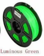 Luminous green ABS 1 цена, 17 цветов, ручка для 3D печати, ABS/PLA 1,75 мм, пластиковый резиновый материал для печати, нить для 3d принтера - Цвет: Luminous green ABS