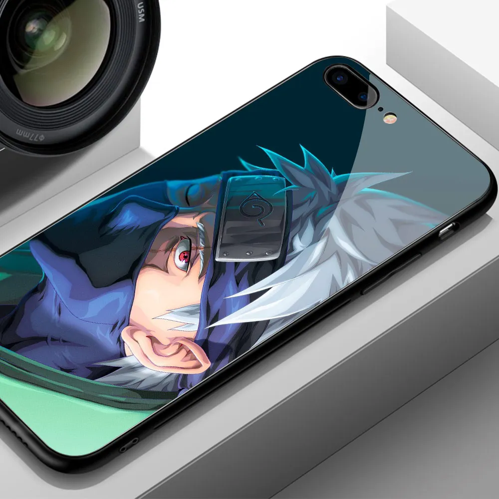 Finder чехол для чехол iphone XR героя аниме «Наруто Какаси из аниме «закаленное Стекло жесткая накладка на заднюю панель для iphone 6, 6 S, 7, 8 plus X XR XS MAX 11 pro max