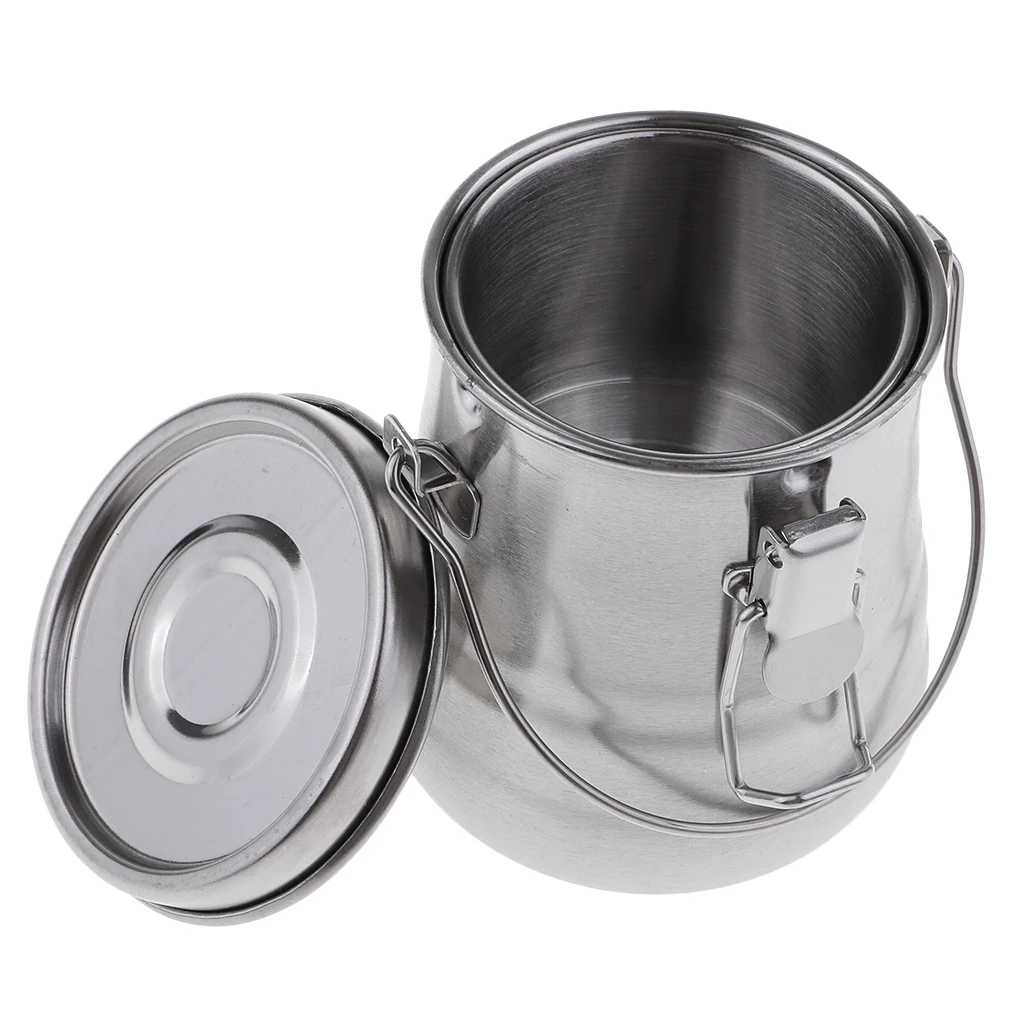 Портативный контейнер-ковш из нержавеющей стали с двойным отверстием чашка для