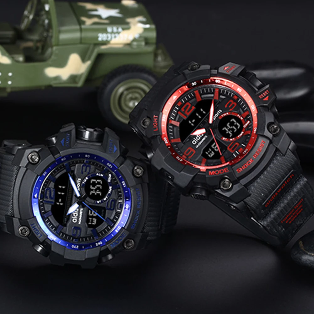 Роскошные Брендовые мужские часы ADDIES водонепроницаемые кварцевые наручные со