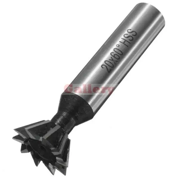 

20 Mm 60 Degree Hss Dovetail Milling Cutter Straight Shank Woodworking Gear Milling Cutter Drill Bit Drill Bit Set Bit Set