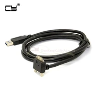 1 2m 4ft 10ft 3m 5m 16ft 90 degree down angled micro usb screw mount to usb 3 0 data cable for point grey chameleon camera