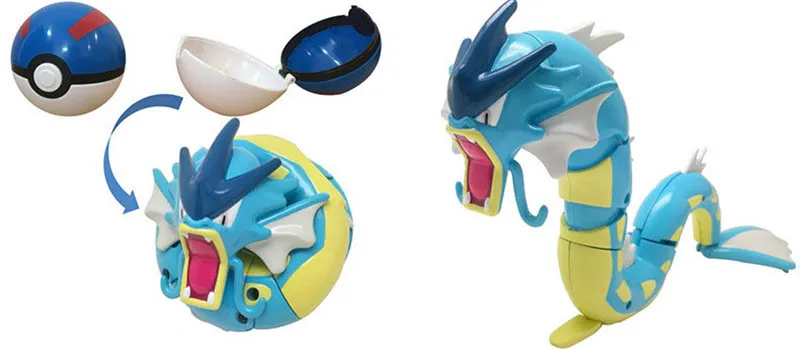 Новые 6 стилей Blastoise Venusaur Charizard Gyarados Mewtwo с шаром трансформация pokemones фигурка игрушки подарки для детей