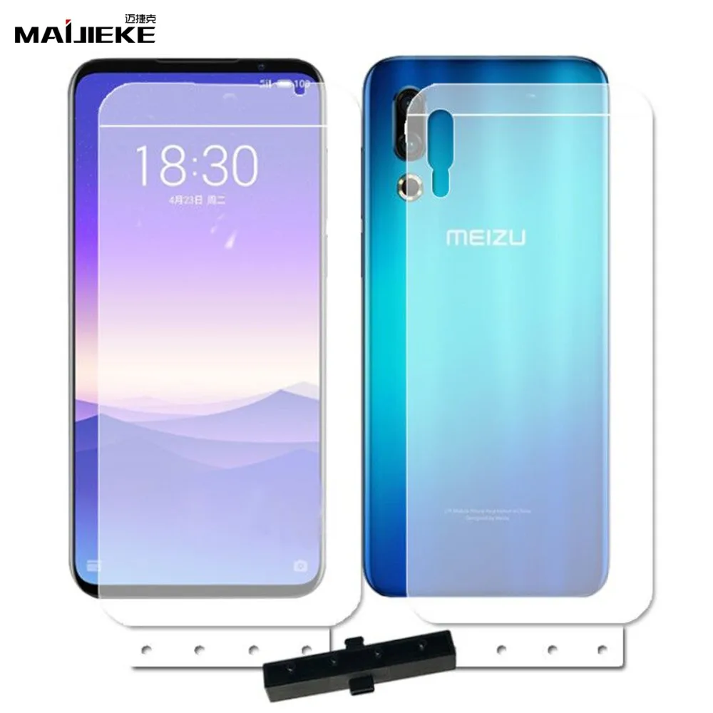 

2PCS 6D Front Back Hydrogel Film for MEIZU 16s 16 s Full Coverage TPU Screen Guard Self-healing Nano Protective Film Not Glass