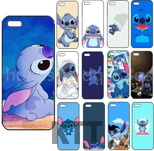Лило и Стич 3D Мультфильм Тпу Nero сотовый телефон сумки чехол для iphone 4S 5C 5S SE 6 S 7 Plus