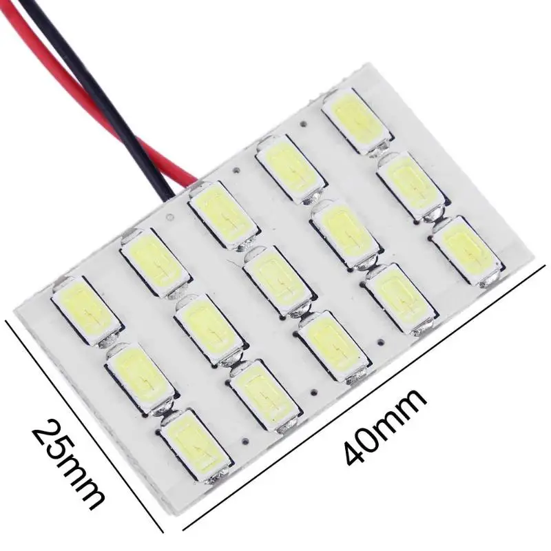 1 комплект DC 12V T10/BA9S 5630 SMD 15LED Автомобильная интерьерная купольная световая панель