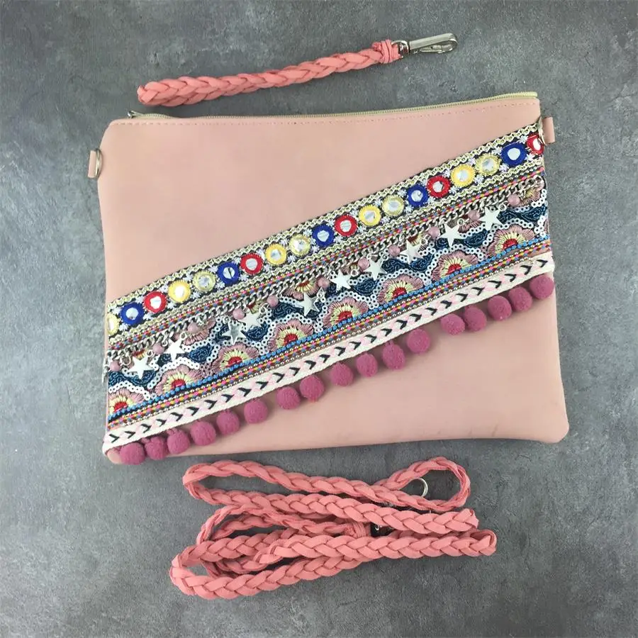 Цыганский богемный Boho Chic народная тканые клапаном сумки для женщин хлопок белье