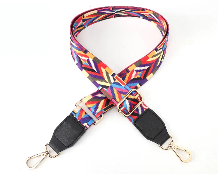 Style B Black Новинка, женские сумки, ремешок с золотой пряжкой, Хлопковая Сумка, ремешки, регулируемые, трендовые, легко удерживающие лямки, S201 - Цвет: Style B Black