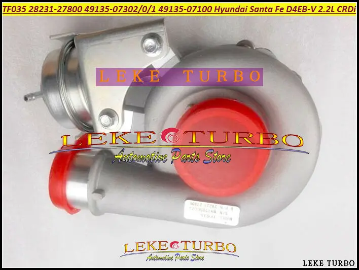 TF035HM Turbo 28231-27750 49135-07400 28231-27760 49135-07410 28231-27850 для Hyundai Santa Fe Grandeur CRDi 2.2L D4EB 155HP |