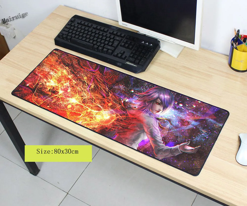 

Mairuige TOkyo Ghoul Mousepad 80x30 Pad To Mouse Best Seller Computer Mouse Pad Gaming Padmouse Gamer To Laptop Large Mouse Mats
